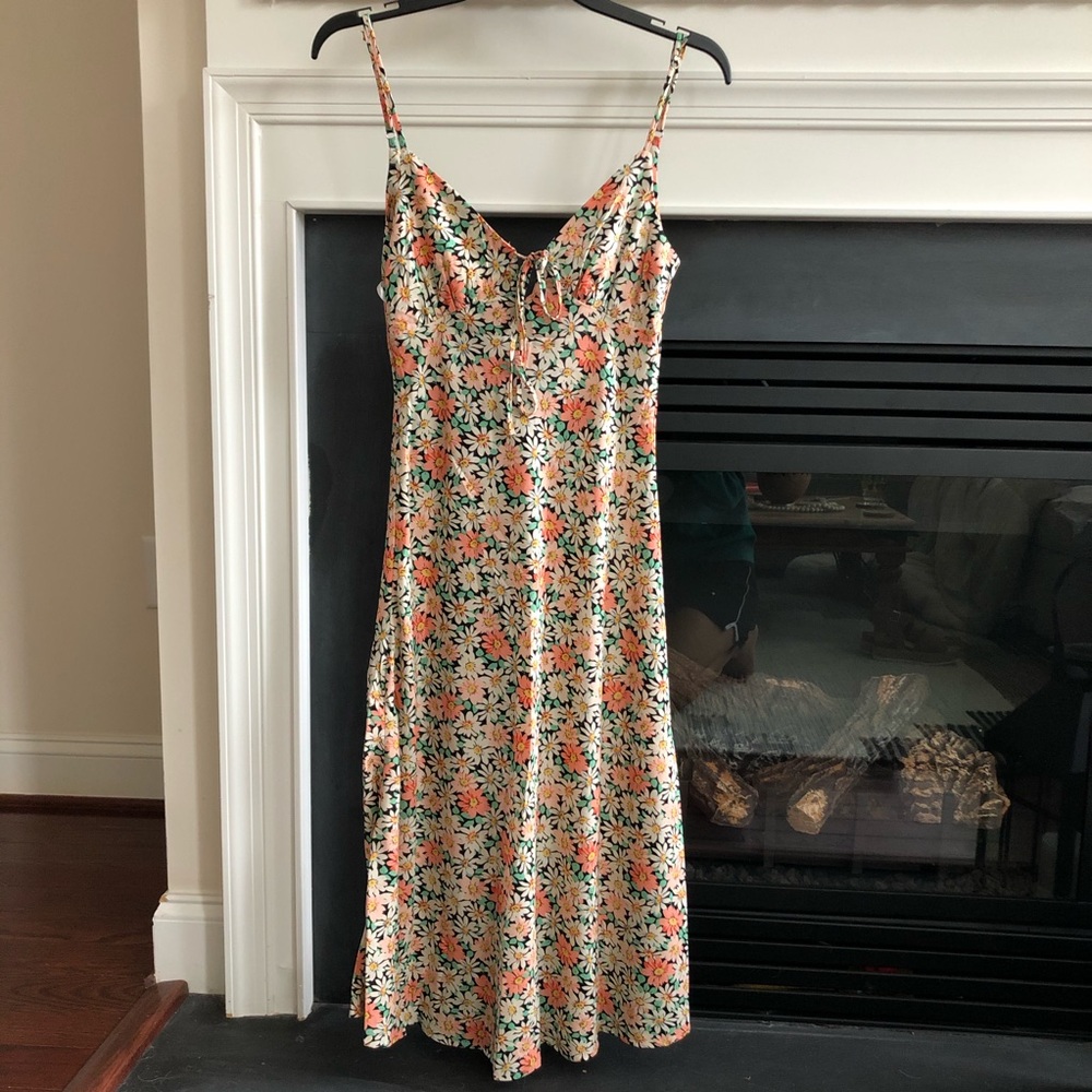 Toss the Dice Dress in Black Floral
